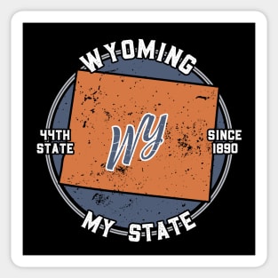 Wyoming My State Patriot State Tourist Gift Sticker